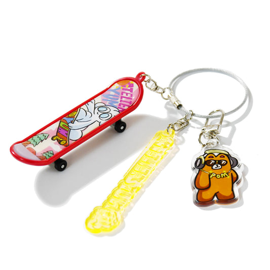 Skateboard Keychain
