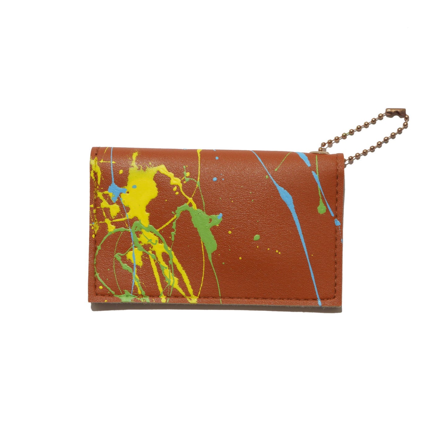 100% Recycled PVC Leather Card Case Brown  #tag1# #tag2# #tag3# #tag4#