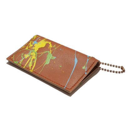 100% Recycled PVC Leather Card Case Brown  #tag1# #tag2# #tag3# #tag4#