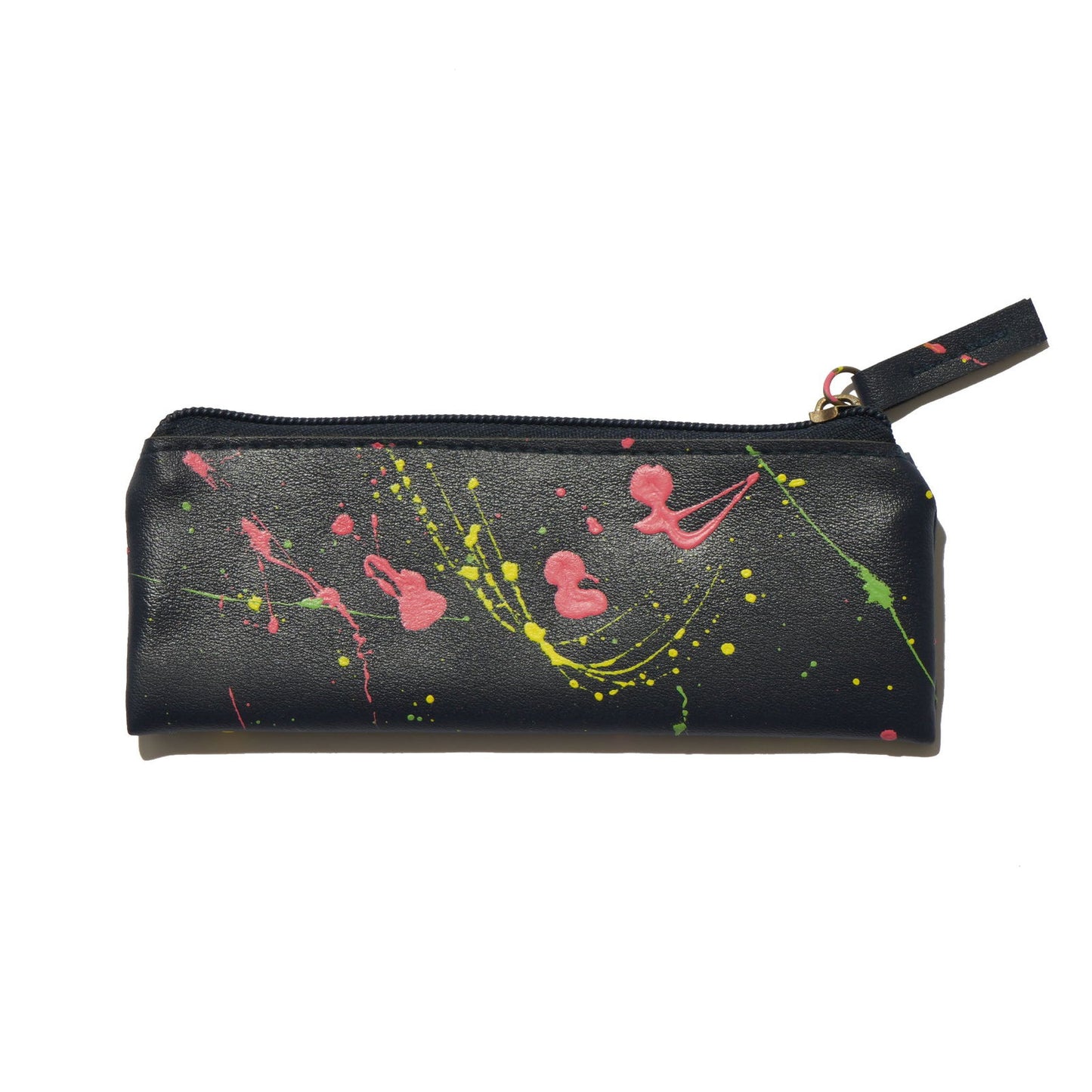 100% Recycled PVC Leather Pencil Case Navy  #tag1# #tag2# #tag3# #tag4#