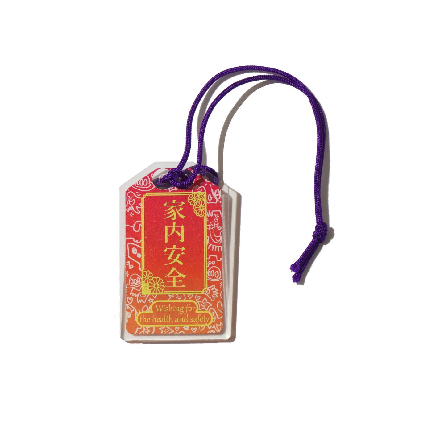 Double-Sided Acrylic Amulet (Family Safety) Blessed by Kanda Myojin  #tag1# #tag2# #tag3# #tag4#