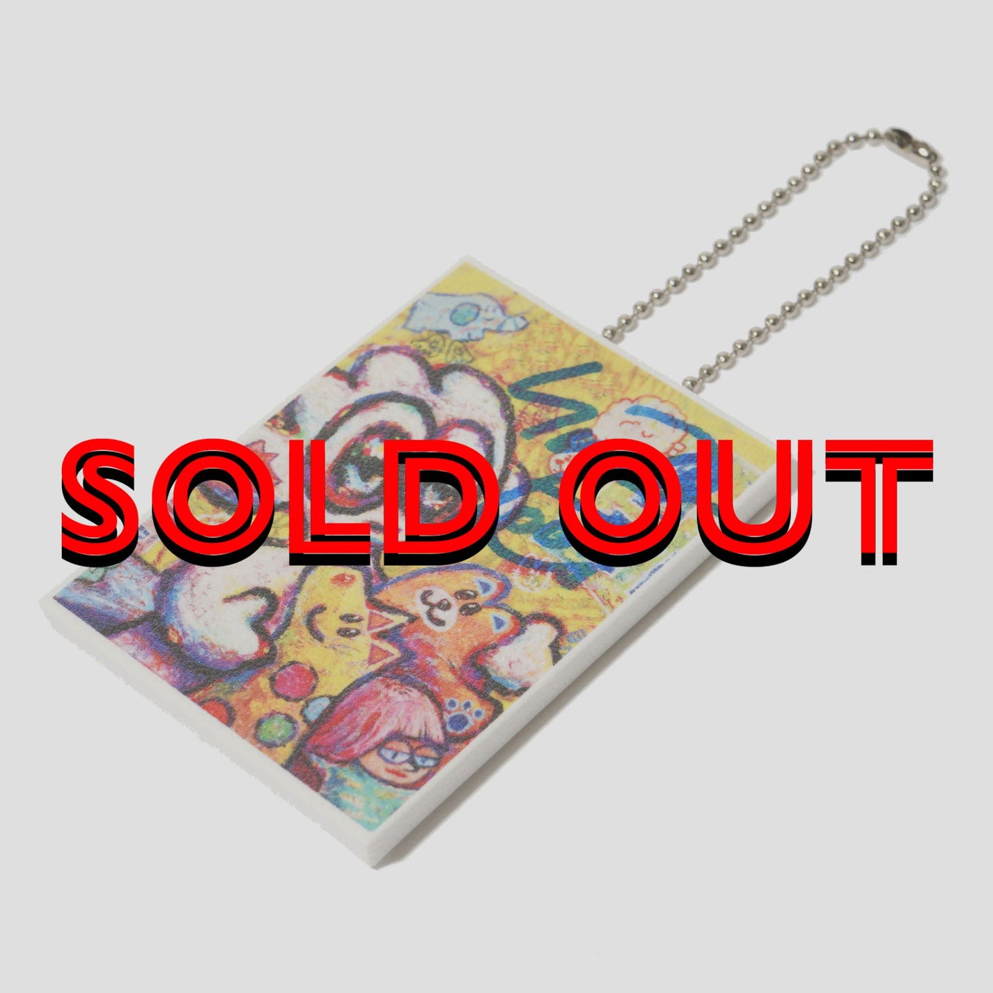 [Grand Opening Special! Limited Edition] Artist-Signed Picture Keychain - Yellow  #tag1# #tag2# #tag3# #tag4#