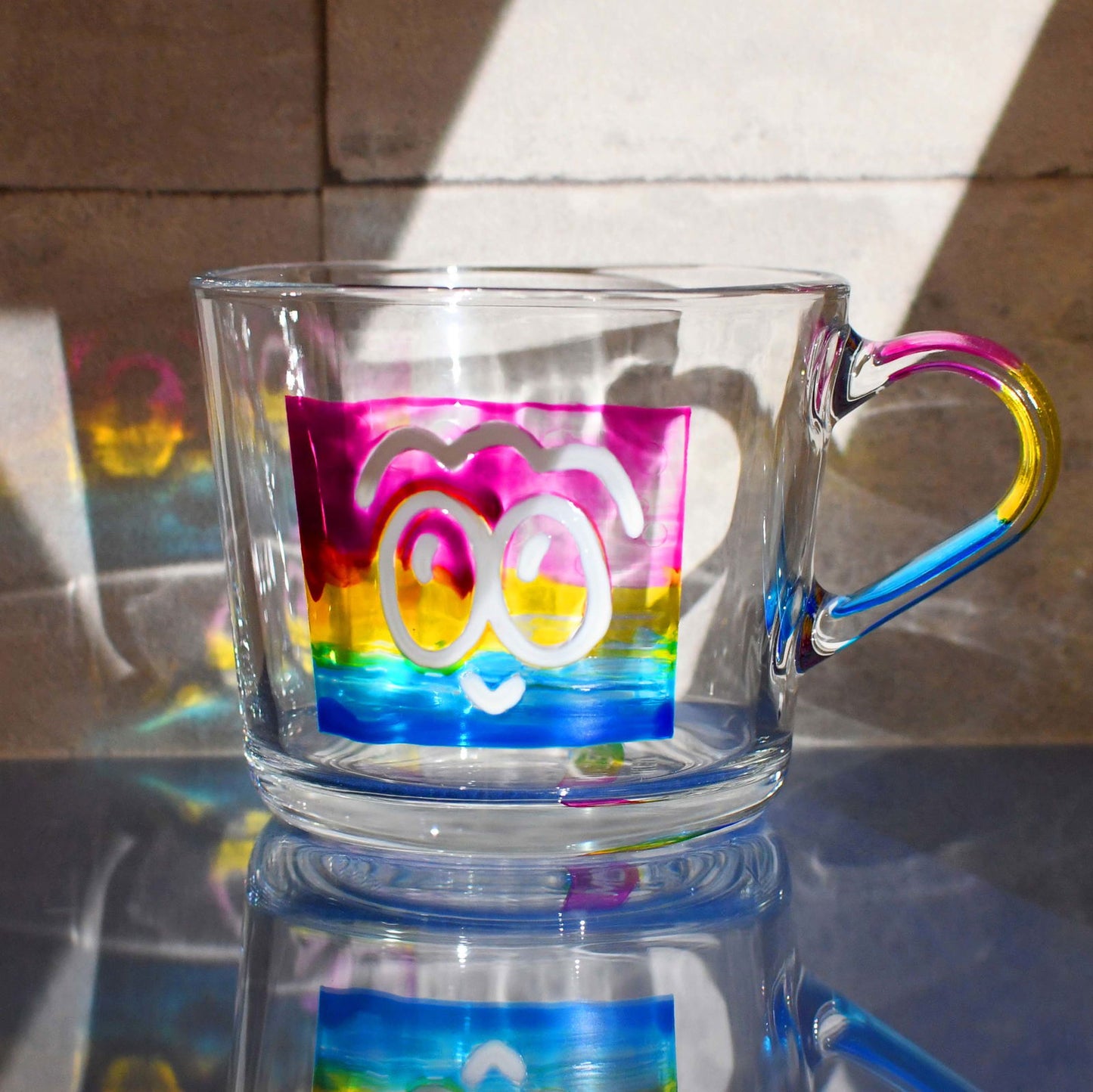 Hand-Painted IKEA Glass Cup 36cl  #tag1# #tag2# #tag3# #tag4#