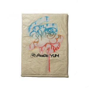 Hand Stenciled Tyvek Cushion Case (Gray)