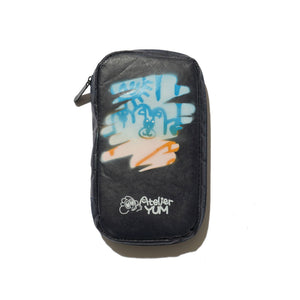 Hand Stenciled Tyvek Utility Pouch (Navy)