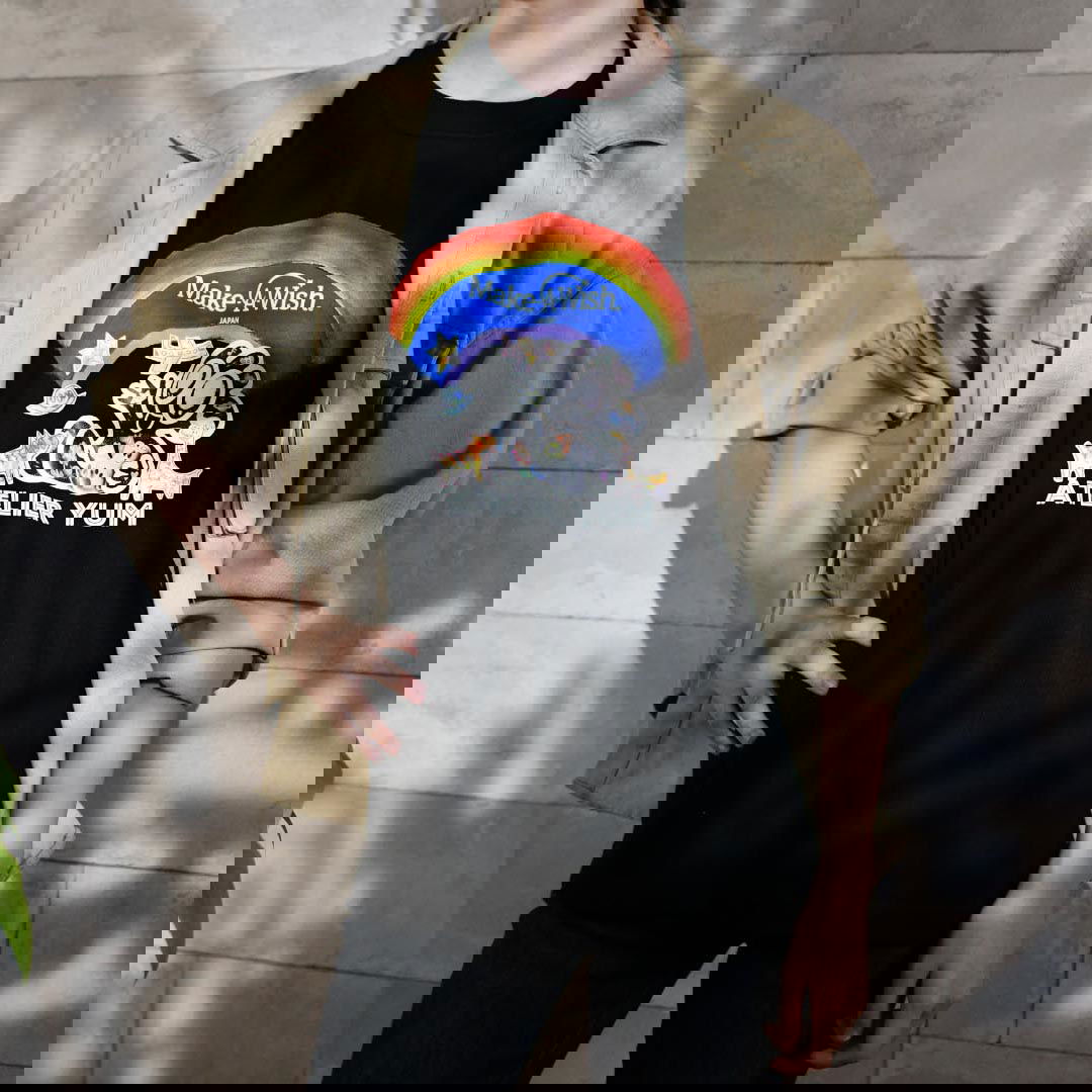 【Make-A-Wish of Japan Collaboration Product】Organic Cotton T-Shirt Rainbow (S/M/L/XL)  #tag1# #tag2# #tag3# #tag4#