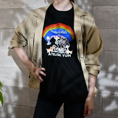 【Make-A-Wish of Japan Collaboration Product】Organic Cotton T-Shirt Rainbow (S/M/L/XL)  #tag1# #tag2# #tag3# #tag4#