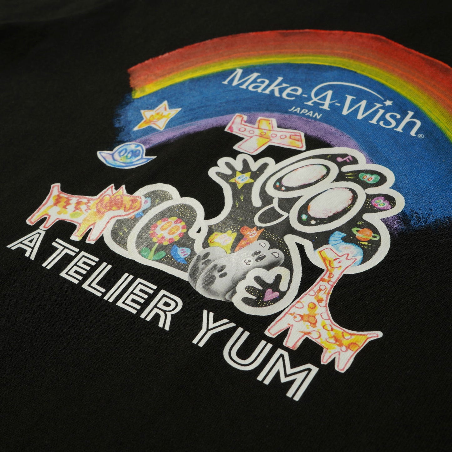 【Make-A-Wish of Japan Collaboration Product】Organic Cotton T-Shirt Rainbow (S/M/L/XL)  #tag1# #tag2# #tag3# #tag4#
