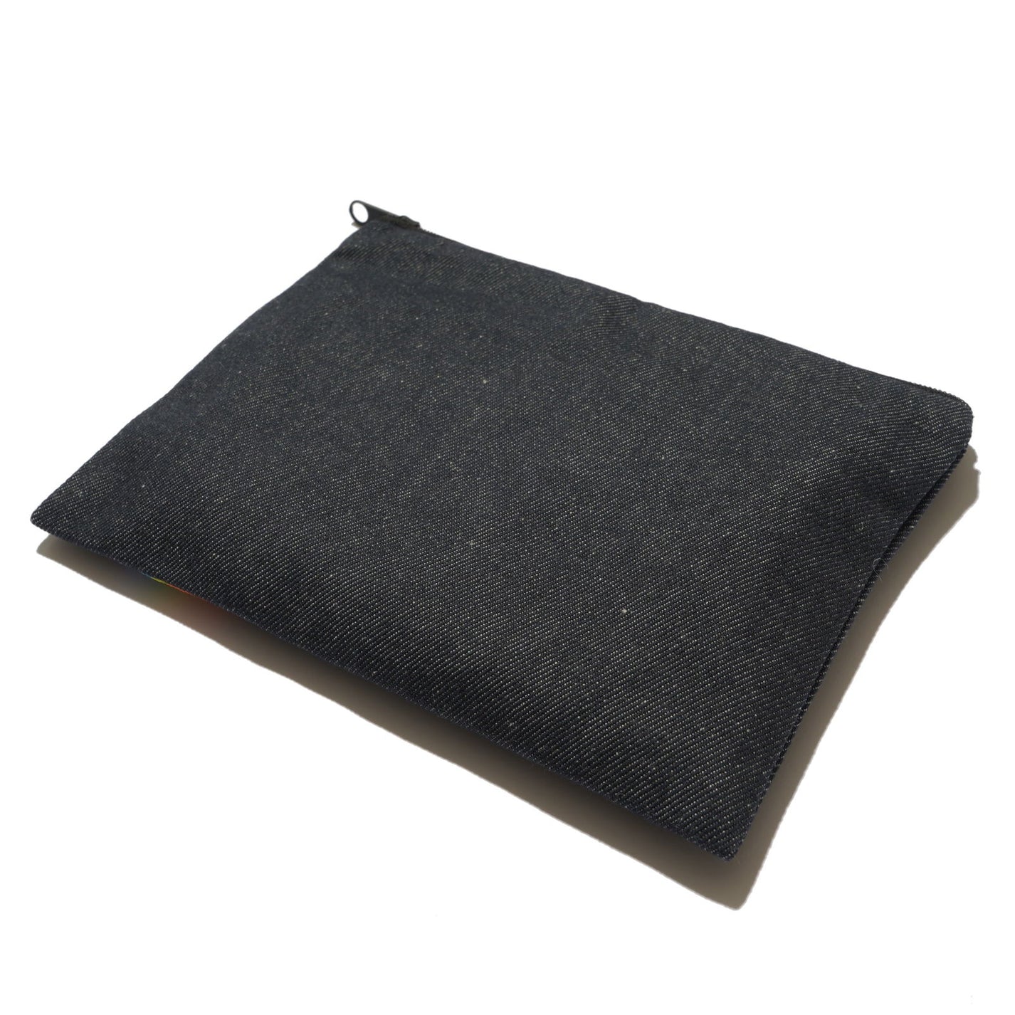 【Make-A-Wish of Japan Collaboration Product】Recycled Denim Pouch Rainbow (M)  #tag1# #tag2# #tag3# #tag4#