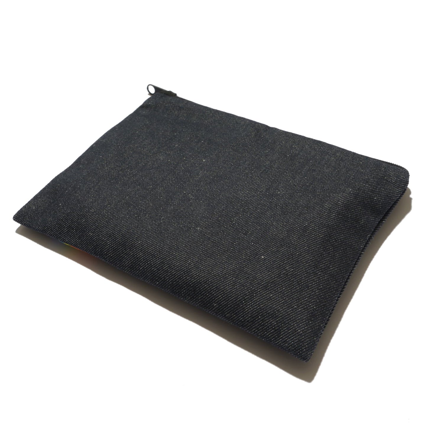 【Make-A-Wish of Japan Collaboration Product】Recycled Denim Pouch Rainbow (M)  #tag1# #tag2# #tag3# #tag4#