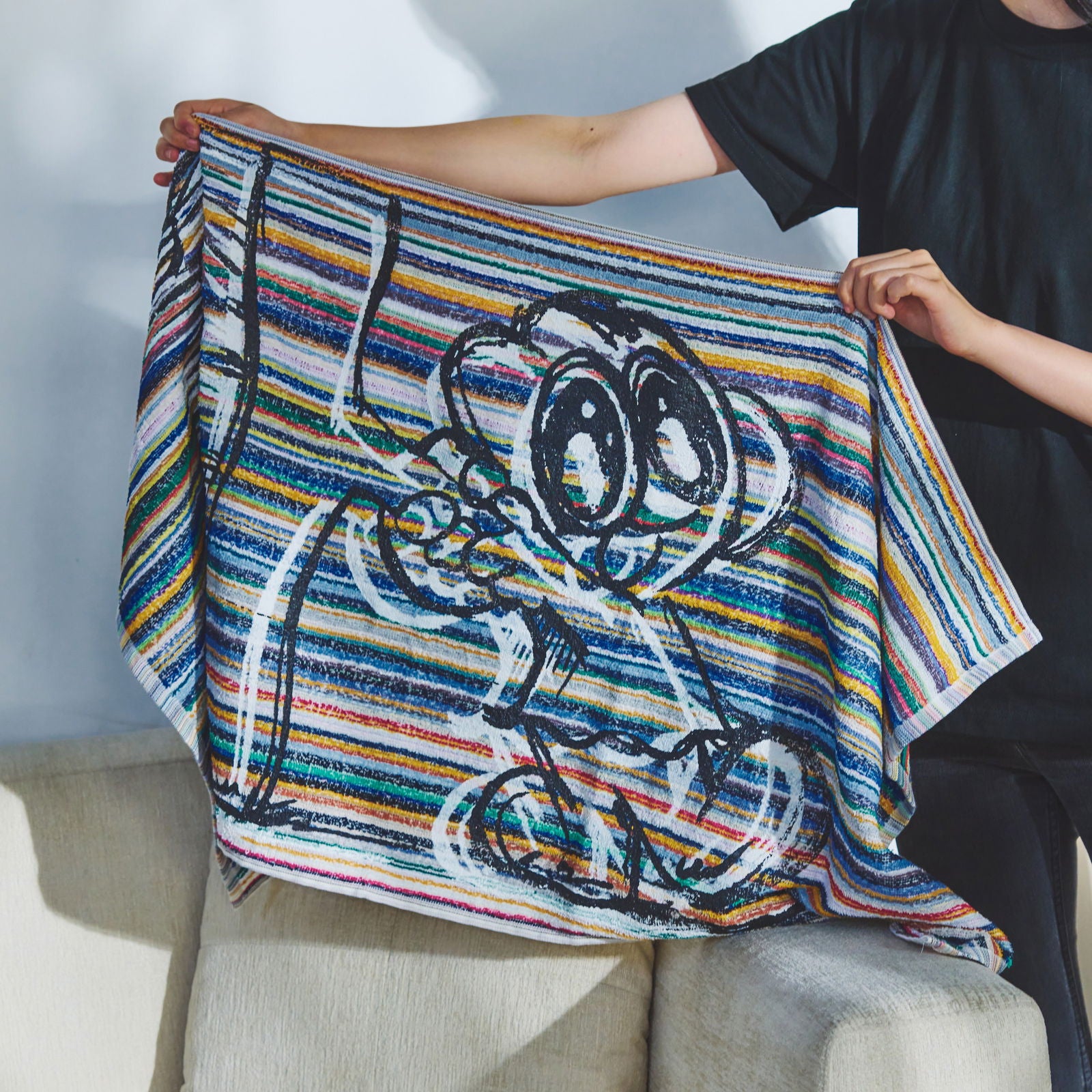 Colorful patterned bath towels hot sale